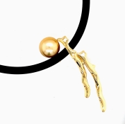 14k Gold Coral and Pearl Collar