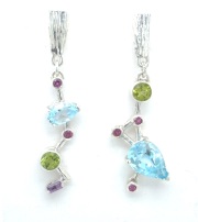Sterling silver Bubble Earrings