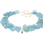 Aquamarine Ocean Necklace of Light
