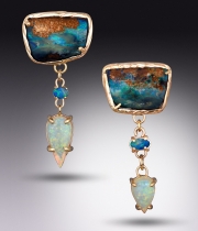 Dancing Opal Earrings