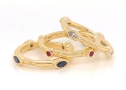 14k gold Sea Grass Stackables