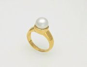 14k Gold Akoya Ocean Pearl Ring