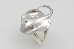 Sterling silver stingray ring